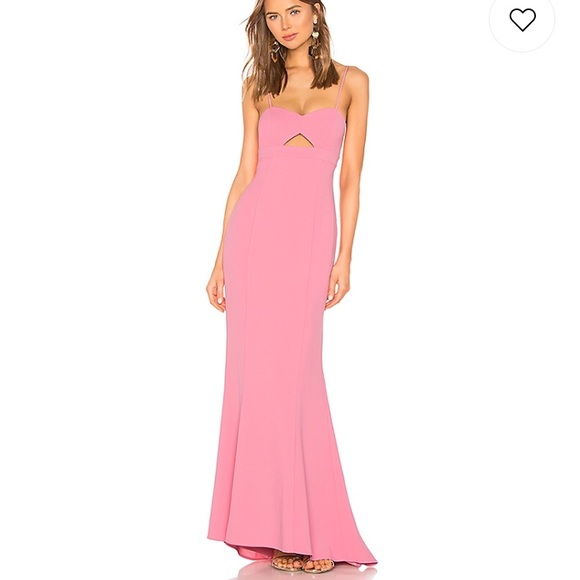 revolve pink gown